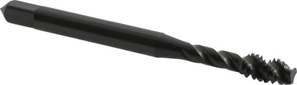 OSG - #10-24 UNC 3 Flute 2B Modified Bottoming Spiral Flute Tap - Vanadium High Speed Steel, Oxide Finish, 2-3/8" OAL, Right Hand Flute, Right Hand Thread, H7, Series 303 - Caliber Tooling