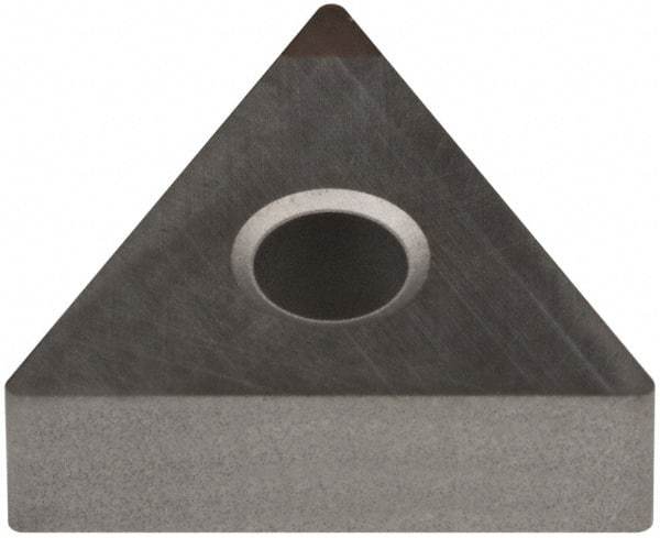 Sumitomo - NU-TNMA331 Grade BN350 PCBN Turning Insert - Uncoated, 60° Triangle, 3/8" Inscr Circle, 3/16" Thick, 1/64" Corner Radius - Caliber Tooling