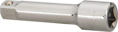 Paramount - 3/8" Drive Standard Socket Extension - 3" OAL, Chrome Finish - Caliber Tooling