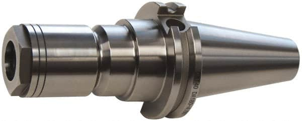 Accupro - 3/64" to 1/4" Capacity, 3" Projection, CAT40 Taper Shank, DA300 Collet Chuck - 0.0002" TIR, Through-Spindle & DIN Flange Coolant - Exact Industrial Supply