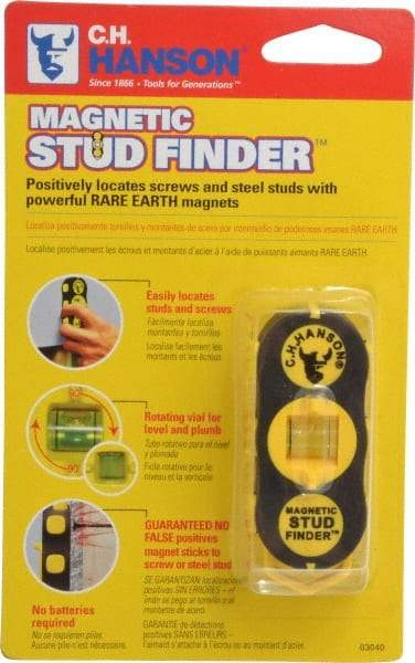 C.H. Hanson - 1" Deep Scan Magnetic Stud Finder - Detects Studs & Joists - Caliber Tooling