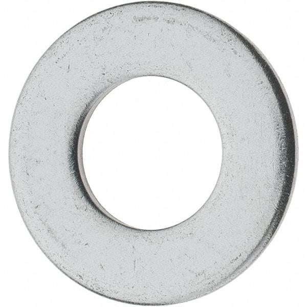 Value Collection - 1/2" Screw, Grade 18-8 Stainless Steel Standard Flat Washer - 17/32" ID x 1-1/16" OD, 0.095" Thick - Caliber Tooling