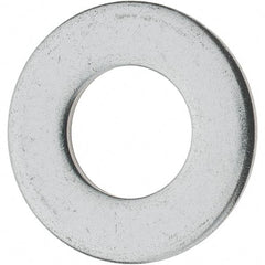 Value Collection - 1/2" Screw, Grade 18-8 Stainless Steel Standard Flat Washer - 17/32" ID x 1-1/16" OD, 0.095" Thick - Caliber Tooling