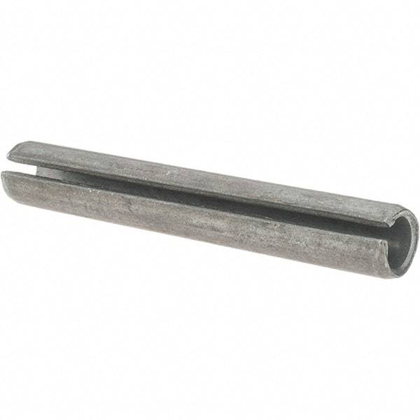 Value Collection - 7/16" Diam x 3" Long Slotted Spring Pin - Grade 1070-1090 Alloy Steel, Black Oxide Finish - Caliber Tooling