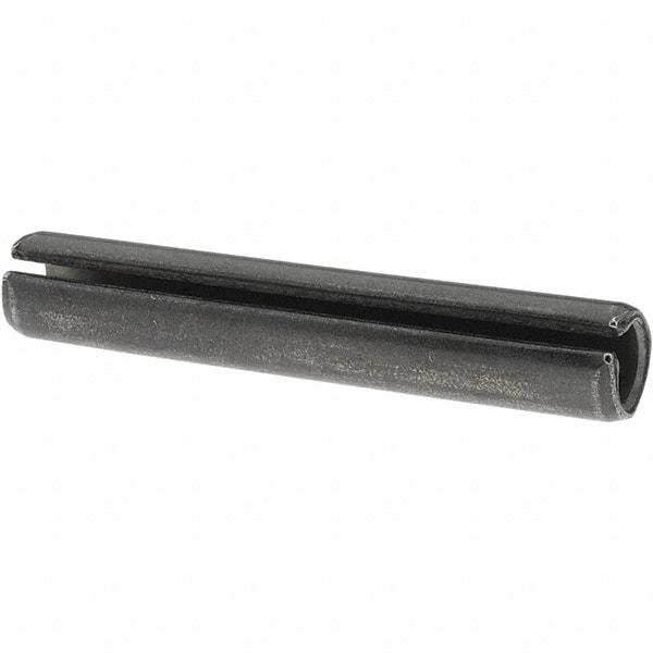 Value Collection - 1/2" Diam x 3" Long Slotted Spring Pin - Grade 1070-1090 Alloy Steel, Black Oxide Finish - Caliber Tooling