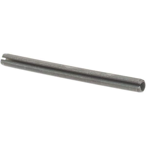 Value Collection - 5/64" Diam x 1" Long Slotted Spring Pin - Grade 1070-1090 Alloy Steel, Uncoated - Caliber Tooling