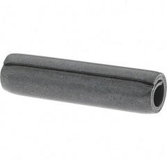 Value Collection - 5/16" Diam x 1-1/4" Long Coiled Spring Pin - Grade 1070-1090 Alloy Steel, Black Oxide Finish - Caliber Tooling