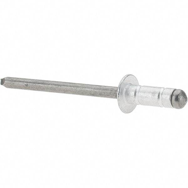 RivetKing - Dome Head Aluminum Multi Grip Blind Rivet - Steel Mandrel, 0.047" to 0.252" Grip, 0.415" Length Under Head, 5/32" Body Diam - Caliber Tooling