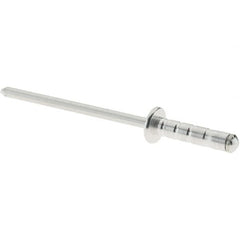 RivetKing - Dome Head Aluminum Multi Grip Blind Rivet - Steel Mandrel, 0.157" to 0.315" Grip, 0.468" Length Under Head, 1/8" Body Diam - Caliber Tooling