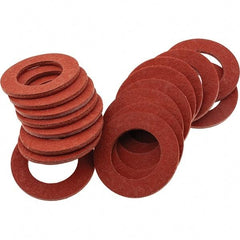 Value Collection - Vulcanized Fibre Standard Flat Washer - 0.5938" ID x 1" OD, 0.062" Thick, Plain Finish - Caliber Tooling