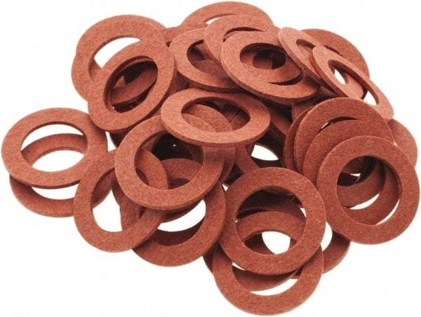 Value Collection - Vulcanized Fibre Standard Flat Washer - 0.312" ID x 1/2" OD, 0.031" Thick, Plain Finish - Caliber Tooling