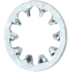 Value Collection - 1/4" Screw, Steel Internal Tooth Lock Washer - Zinc-Plated, Grade 2 - Caliber Tooling