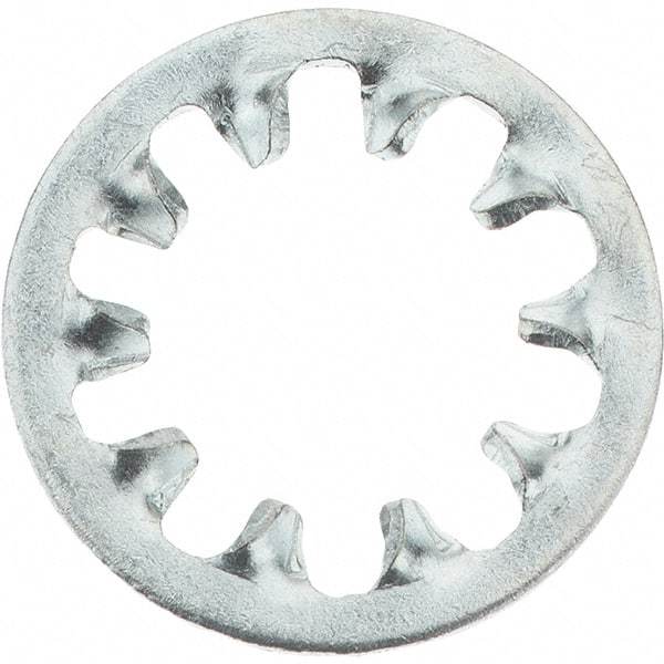 Made in USA - 5/16" Screw, Steel Internal Tooth Lock Washer - Zinc-Plated, Grade 2 - Caliber Tooling