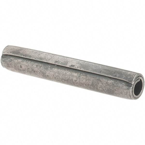 Value Collection - 7/32" Diam x 1-3/8" Long Coiled Spring Pin - Grade 1070-1090 Alloy Steel, Uncoated - Caliber Tooling