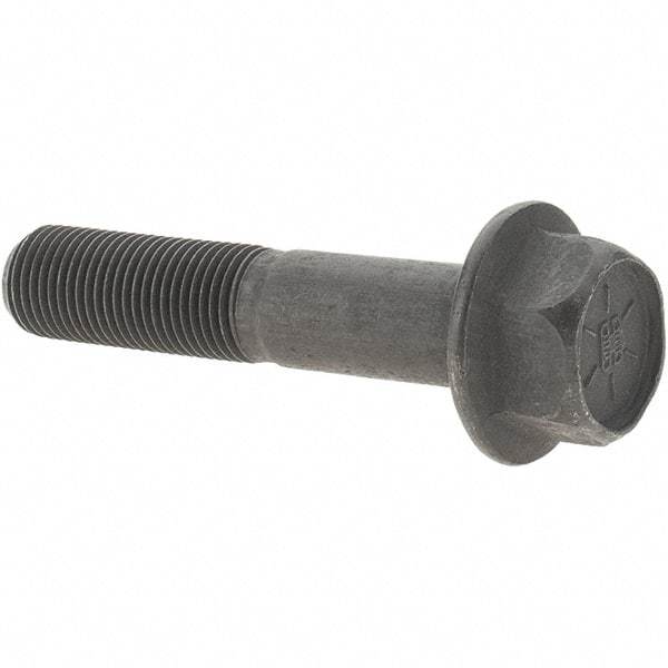 Value Collection - 1/2-20 UNF, 2-1/2" Length Under Head, Hex Drive Flange Bolt - 1-1/4" Thread Length, Grade 8 Alloy Steel, Smooth Flange, Uncoated - Caliber Tooling