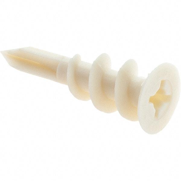 Value Collection - 3/8 to 5/8" Thick, Self Drilling Drywall & Hollow Wall Anchor - Nylon, Use with Wallboard - Caliber Tooling