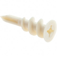 Value Collection - 3/8 to 5/8" Thick, Self Drilling Drywall & Hollow Wall Anchor - Nylon, Use with Wallboard - Caliber Tooling