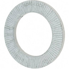 Value Collection - 1.5354" OD, Zinc Flake, Wedge Lock Washer - Grade 2, 0.9882 to 1.0039" ID - Caliber Tooling