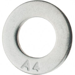 Value Collection - M8 Screw, Grade 316 Stainless Steel Standard Flat Washer - 8.4mm ID x 16mm OD, Plain Finish - Caliber Tooling