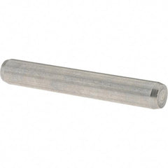 Value Collection - 6mm Diam x 40mm Pin Length 416 Stainless Steel Precision Dowel Pin - C 52-62 Hardness, 1 Beveled & 1 Rounded End - Caliber Tooling