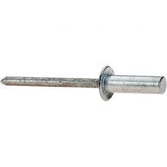 Value Collection - Size 66 Dome Head Aluminum Closed End Sealing Blind Rivet - Aluminum Mandrel, 0.251" to 3/8" Grip, 3/8" Head Diam, 0.192" to 0.196" Hole Diam, 0.656" Length Under Head, 3/16" Body Diam - Caliber Tooling