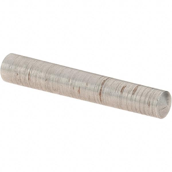 Value Collection - Size 4, 0.2188" Small End Diam, 0.25" Large End Diam, Uncoated Steel Taper Pin - Grade C-12L14, 1-1/2" OAL, 1-1/2 Pin Length - Caliber Tooling