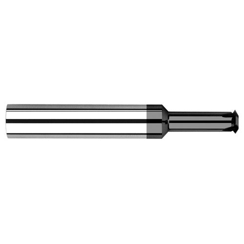 0.1200″ Cutter Diameter × 0.6250″ (5/8″) Reach Carbide Single Form #8 Thread Milling Cutter, 4 Flutes, Amorphous Diamond Coated - Exact Industrial Supply