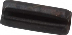 Made in USA - 3/32" Diam x 1/4" Long Slotted Spring Pin - Grade 1070-1090 Alloy Steel, Black Oxide Finish - Caliber Tooling