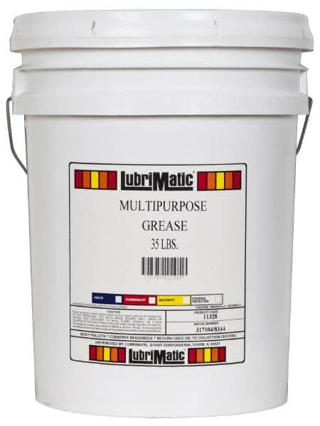 LubriMatic - 35 Lb Drum Lithium General Purpose Grease - Black, 350°F Max Temp, NLGIG 1-1/2, - Caliber Tooling