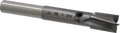 Made in USA - 11/32" Diam, 1/4" Shank, Diam, 4 Flutes, Straight Shank, Interchangeable Pilot Counterbore - Caliber Tooling