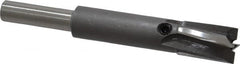 Made in USA - 13/32" Diam, 1/4" Shank, Diam, 4 Flutes, Straight Shank, Interchangeable Pilot Counterbore - Caliber Tooling