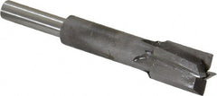 Made in USA - 1/2" Diam, 1/4" Shank, Diam, 4 Flutes, Straight Shank, Interchangeable Pilot Counterbore - Caliber Tooling