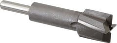 Made in USA - 23/32" Diam, 1/4" Shank, Diam, 4 Flutes, Straight Shank, Interchangeable Pilot Counterbore - Caliber Tooling