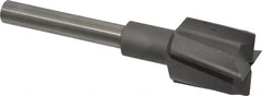 Made in USA - 1-3/8" Diam, 1/2" Shank, Diam, 4 Flutes, Straight Shank, Interchangeable Pilot Counterbore - Caliber Tooling