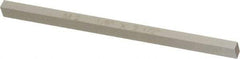 Cleveland - M2 High Speed Steel Square Tool Bit Blank - 1/8" Wide x 1/8" High x 2-1/2" OAL, 2 Beveled Ends, 10° Bevel Angle, Ground - Exact Industrial Supply