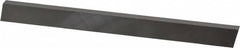 Cleveland - M2 High Speed Steel Rectangular Tool Bit Blank - 1/4" Wide x 1/2" High x 6" OAL, 2 Beveled Ends, 10° Bevel Angle, Ground - Exact Industrial Supply