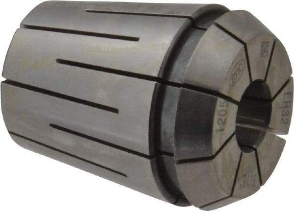 Parlec - 7/16" ER32 Coolant Collet - 1.574" OAL, 1.3" Overall Diam - Exact Industrial Supply