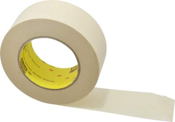 3M - 2" Wide x 60 Yd Long Tan Paper Masking Tape - Series 234, 5.9 mil Thick, 27 In/Lb Tensile Strength - Caliber Tooling