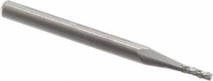 Accupro - 1/16" Diam, 3/16" LOC, Plain End, Solid Carbide Diamond Pattern Router Bit - Right Hand Cut, 1-1/2" OAL, 1/8" Shank Diam, Use on Fiberglass - Caliber Tooling