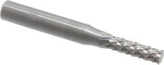 Accupro - 3/16" Diam, 5/8" LOC, Plain End, Solid Carbide Diamond Pattern Router Bit - Right Hand Cut, 2" OAL, 1/4" Shank Diam, Use on Fiberglass - Caliber Tooling