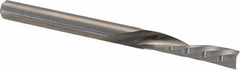 Accupro - 1/8" Cutting Diam x 1/2" Length of Cut, 1 Flute, Downcut Spiral Router Bit - Uncoated, Right Hand Cut, Solid Carbide, 1-1/2" OAL x 1/8" Shank Diam, Single Edge, 21° Helix Angle - Caliber Tooling