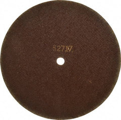 Tru-Maxx - 10" 46 Grit Aluminum Oxide Cutoff Wheel - 1/16" Thick, 5/8" Arbor, 6,112 Max RPM, Use with Stationary Tools - Caliber Tooling