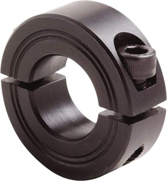 Climax Metal Products - 19mm Bore, Steel, Two Piece Clamp Collar - 1-5/8" Outside Diam - Caliber Tooling