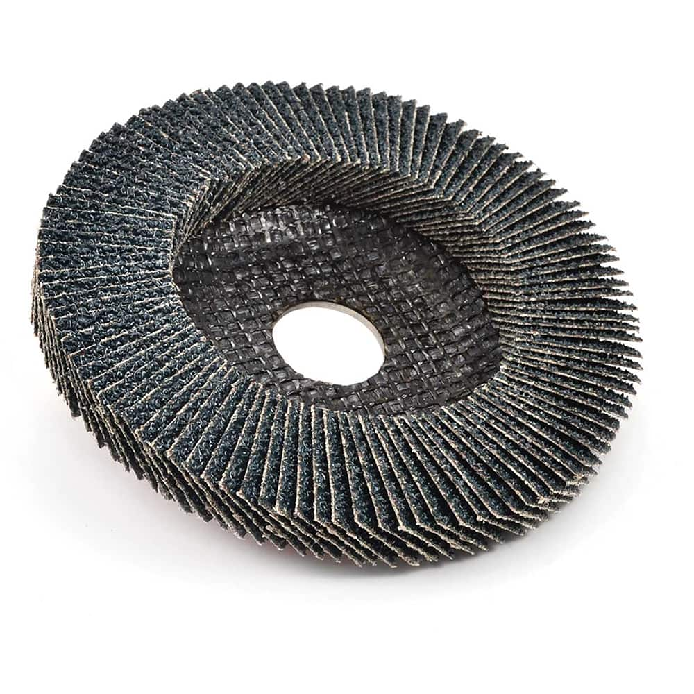 Superior Abrasives - Flap Discs; Abrasive Type: Coated ; Flap Disc Type: Type 27 ; Disc Diameter (Inch): 4-1/2 ; Abrasive Material: Zirconia Alumina ; Grit: 80 ; Attaching System: Arbor - Exact Industrial Supply