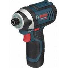 Bosch - 18 Volt, 1/4" Drive, 930 In/Lb Torque, Cordless Impact Driver - 2600 RPM, 2 Lithium-Ion Batteries Included - Caliber Tooling