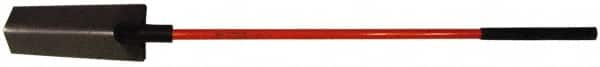 NUPLA - 14" High x 4-3/4" Wide Tapered Steel Spade - 48" Long Fiberglass Straight Handle, Turned - Caliber Tooling