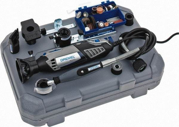 Dremel - 120 Volt, Electric Rotary Tool Kit - 5,000 to 35,000 RPM, 1.6 Amps - Caliber Tooling