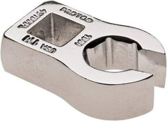 Proto - 11mm 6 Point 3/8" Drive Chrome Flare Nut Crowfoot Wrench - 15/16" Head Diam x 1/4" Head Thickness, 1-1/2" OAL - Caliber Tooling