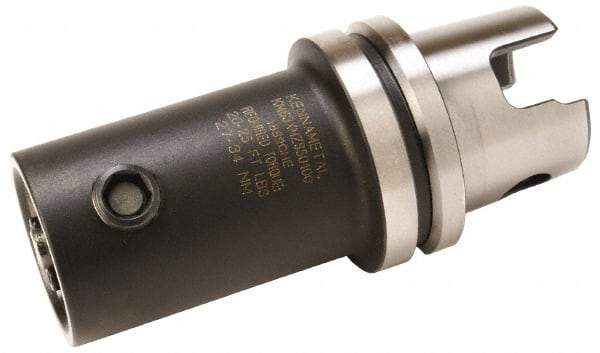 Kennametal - KM80ATC Outside Modular Connection, KM40 Inside Modular Connection, KM80 to KM40 Reducing Adapter - 59.99mm Projection, 40.01mm Nose Diam, 105mm OAL, Through Coolant - Exact Industrial Supply