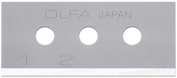 Olfa - 10 Piece Steel Safety Blade - 40mm OAL - Caliber Tooling